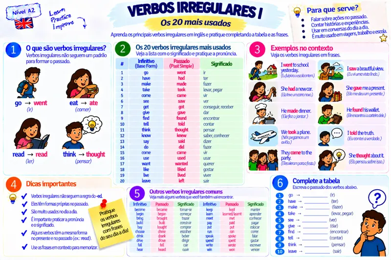 Mapa mental original: Verbos Irregulares 1