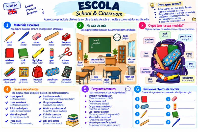Mapa mental original: Escola